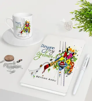 Personalized World Best Teacher White Notebook Pen Turkish coffee Cup Seti-27
Personalized World Best Teacher White Notebook Pen Turkish coffee Cup Seti-27