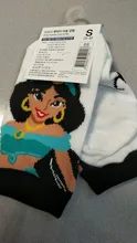 Disney-Calcetines antideslizantes de algodón con dibujos animados para niños, medias de princesa, sirena, Princesa, anna, Blancanieves