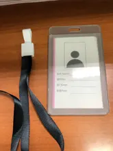 Tarjetero retráctil transparente para chica y estudiante, funda transparente para tarjeta de identificación, con anillo, insignia, nuevo