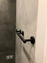 Bathroom-Hardware Clothes-Hook Single-Robe-Hook Wall-Mounted Stainless-Steel Black