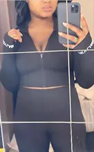 FQLWL suerte etiqueta 2, conjunto de dos piezas de las mujeres trajes de ropa para ejercicio Top corto elástico las mujeres Leggings juego de chándal de mujer