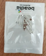 10 unids/lote 15 20 25 30 35 mm broche de Clip pines alfileres de seguridad broche ajustes en blanco Base para la fabricación de la joyería DIY suministros