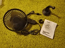 Ventilador USB de 2 estilos para coche, ventosa para asiento trasero de coche de un solo cabezal, 12V y 24V, Control Universal de viento grande y tres velocidades