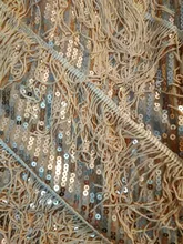 Vestido Vintage del gran Gatsby para mujer, vestido de lentejuelas de fiesta Vintage de los años 1920, camisola Sexy con cuello en V, vestido de flecos dorados, trajes de Flapper