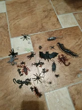 44 unids/set mixto reptil de insectos escorpión modelo de ratón de novedad juguete Animal de alta calidad bolsa de regalo