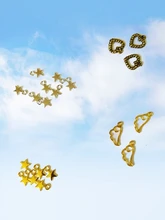 100 Uds Charms Star 11x8mm hecho a mano artesanía Fabricación de colgantes fit,Vintage bronce tibetano color plata, DIY para pulsera collar