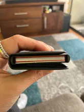 Bycobecy, billetera inteligente antirrobo con bloqueo Rfid para hombre, billetera Vintage de cuero PU, información de seguridad Unisex, Mini monedero de aluminio, nuevo