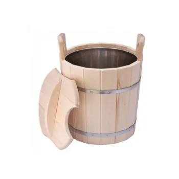 Steam bath 16 l with stainless insert with lid-bucket for bath and sauna
Steam bath 16 l with stainless insert with lid-bucket for bath and sauna
