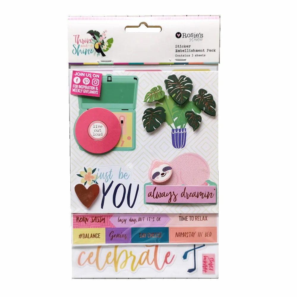 CRZCrafter 3 mixed sticker embellishment set 3D foil design for Scrapbooking Cardmaking Journal Planner decorations
CRZCrafter 3 mixed sticker embellishment set 3D foil design for Scrapbooking Cardmaking Journal Planner decorations