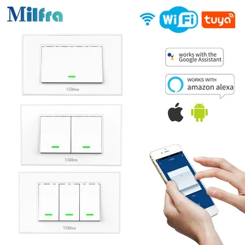 3 Gang Wireless US Home Automation System DIY Smart Home Switch Push Button On Off, Led Indicator, Fireproof Metal Structure
3 Gang Wireless US Home Automation System DIY Smart Home Switch Push Button On Off, Led Indicator, Fireproof Metal Structure