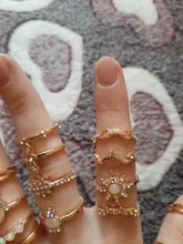 Tocona, 17 unids/set de lujo de cristal claro piedra conjuntos de anillos de boda para hombres y mujeres de la gota de agua flores el sol Geoemtric de joyería 8920