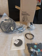 Ventilador USB de 2 estilos para coche, ventosa para asiento trasero de coche de un solo cabezal, 12V y 24V, Control Universal de viento grande y tres velocidades