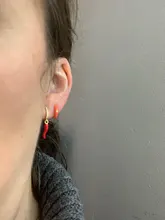 CANNER-pendientes de aro de Plata de Ley 925 para mujer, 9 colores, redondos, con personalidad, tendencia de goteo, Piercing, joyería