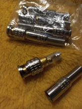 Uds/5 uds/10 Uds BNC JR-B25 hombre sin soldadura conector BNC conector para cámara Cctv de seguridad sistema