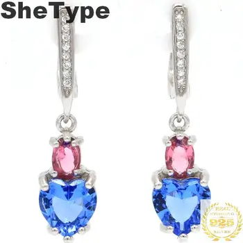 32x8mm 2019 Hot Sell 5.6g Created Violet Tanzanite Tourmaline Rhodolite Garnet 925 Solid Sterling Silver Earrings
32x8mm 2019 Hot Sell 5.6g Created Violet Tanzanite Tourmaline Rhodolite Garnet 925 Solid Sterling Silver Earrings