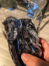 Silenciadores de arco de piel de conejo negro, estabilizador de tiro con arco, tirachinas de caza al aire libre, accesorios para lazos tradicional recurvo, 10 pares