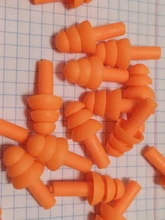 20 piezas = 10 pares impermeable de natación de silicona tapones de natación para los oídos para nadadores adultos niños DE BUCEO suave Anti-ruido enchufe de oído