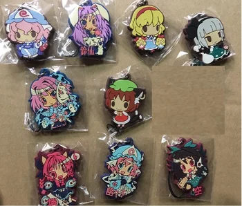 9pcs/lot Touhou Project Random send Original Japanese anime figure rubber Silicone mobile phone charms/key chain/strap G468
9pcs/lot Touhou Project Random send Original Japanese anime figure rubber Silicone mobile phone charms/key chain/strap G468