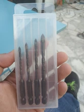 DIZAINLIFE-Juego de brocas de azulejo hexagonal cruzado de 3-12mm, para perforadora de hormigón y cerámica de vidrio, Kit de herramientas de broca triangular de aleación dura