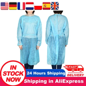 Disposable Isolation Gown Non-Woven Surgical Gown Protective Suit Splash Resistant Work Clothes Hazmat Suit Random Color
Disposable Isolation Gown Non-Woven Surgical Gown Protective Suit Splash Resistant Work Clothes Hazmat Suit Random Color