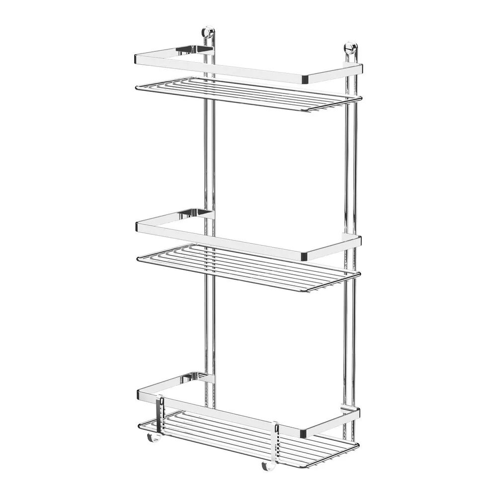 Two Shelves-Three Shelves Chrome Bathroom Shampoo Rack 2-3 LAYERS BATHROOM SHELF WITH LAMB AND HOOKS CHROME Chrome Bathroom Corn
Two Shelves-Three Shelves Chrome Bathroom Shampoo Rack 2-3 LAYERS BATHROOM SHELF WITH LAMB AND HOOKS CHROME Chrome Bathroom Corn