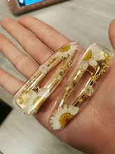 Pasadores hechos a mano, Moldes de resina epoxi de silicona, pasador de pelo de cocodrilo acrílico, herramientas de fabricación de joyas