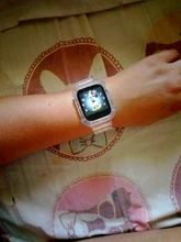 + Correa de reloj Apple apple Watch banda 44mm 40mm 42mm 38mm accesorios correa de silicona blanda transparente Apple watch Serie 6 iPhone 5 4 3