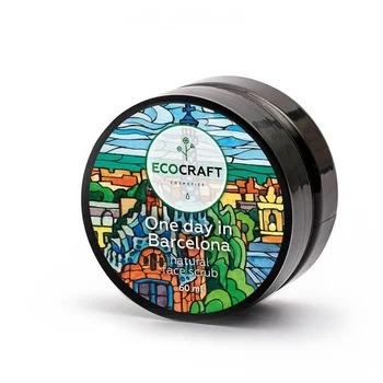 EcoCraft Натуральный скраб для зрелой кожи лица Один день в Барселоне Скрабы для лица