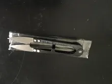 1 uds/venta al por mayor de acero de alto carbono de alta calidad de corte de línea de pescado tijeras 15g/10,5 cm en forma de U-línea de pesca tijeras de coser wholesa