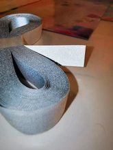 DIY 10/15/20/30 MM alta visibilidad grado coser en cinta de borde de tela reflectante para bolsa de tapa de ropa para un uso de seguridad de visibilidad