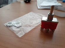 Miniature Switch-Cap Toggle-Switches Waterproof 15A/250V E-TEN1322 1PCS Orange On-Off-On