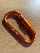 Lixada-mosquetón de aleación de aluminio para escalada al aire libre, mosquetón para acampar, Tornillo de gancho de bloqueo, hebilla en D, llavero, varias herramientas