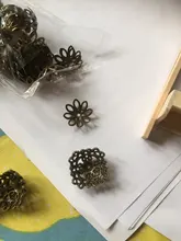 Lote de 100 unidades de cuentas de aleación con forma de flor Torus de 14mm, accesorios de joyería, abalorios espaciadores para fabricación de joyas, collares y pulseras