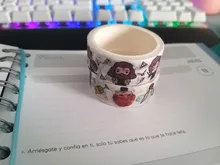 Cinta adhesiva de dibujos animados BH1138, 15mm x 5m, Washi, para álbum de recortes, película mágica decorativa, adhesivo de papelería