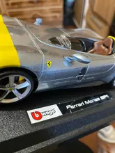 Bburago-Coche de aleación de lujo modelo Ferrari F12 berlineta escala 1:24, juguete de colección, regalo