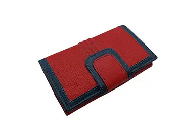 Wallet for women in leather, two separate departments wallet, wallet and card holder, 16x10 cm. (Red-blue)
Wallet for women in leather, two separate departments wallet, wallet and card holder, 16x10 cm. (Red-blue)