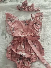 2020 ropa de bebé de verano bebé recién nacido bebé chica mono sin mangas Floral con volantes de monos con diadema