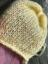 Handcraft Baby gorro de lana Mohair tejido a mano, atrezos para fotografía de bebés. Apoyo de fotografía. En regalo de Baby Shower