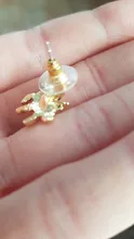 Pendientes de unicornio con tuerca para mujer, aretes de circonia cúbica de oro con diseño de Hada de los animales, joyería para fiesta de cumpleaños