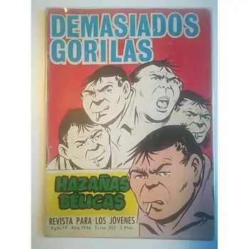 Special series BELICAS exploits, too many gorillas, EXTRA, No. 202, year 1966, ED. TORAY, 1ª edition, author E. SOTILLOS, COMIC
Special series BELICAS exploits, too many gorillas, EXTRA, No. 202, year 1966, ED. TORAY, 1ª edition, author E. SOTILLOS, COMIC