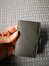 PRAETOR-cartera Rfid para hombre y mujer, tarjetero inteligente con broche de aluminio y Metal, Mini Wallet-C0408 de tarjetas de negocios