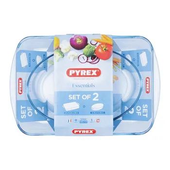Set of Oven Dishes Pyrex Essentials Borosilicate glass (30 x 21 cm + 40 x 27 cm) (2 pcs)
Set of Oven Dishes Pyrex Essentials Borosilicate glass (30 x 21 cm + 40 x 27 cm) (2 pcs)
