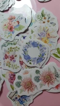 46 unidades por paquete, juego de pegatinas decorativas con flores románticas para plantas, álbum diario, etiqueta, pegatina para álbum de recortes, papelería Diy, pegatinas escolares