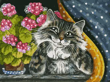 On the window, 30*40 cm painting coloring by numbers on canvas Snow White 047-as
On the window, 30*40 cm painting coloring by numbers on canvas Snow White 047-as