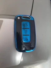 Funda de TPU suave para llave de coche, accesorios para Hyundai Solaris HB20 Veloster SR IX35 Accent Elantra i30, KIA RIO K2 K3 Sportage