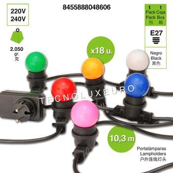IGHTS4FUN GUIRNALDA LUMINOSA DE 18 BOMBILLAS CON LED MULTICOLOR EN CABLE VERDE PARA INTERIORES Y EXTERIORES 10.3 METROS 
IGHTS4FUN GUIRNALDA LUMINOSA DE 18 BOMBILLAS CON LED MULTICOLOR EN CABLE VERDE PARA INTERIORES Y EXTERIORES 10.3 METROS