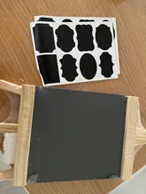 Xingi-pizarra para mensajes de escritorio para niños, caballete de madera de pino, pizarra negra, tablero de escritura plegable BB71, 16x29cm