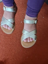 Sandalias cruzadas suaves para niños y niñas, zapatos de verano, de cuero, para exteriores, 2020
