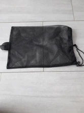 Bolsa de red de buceo de secado rápido con cordón tipo agua deporte Snorkel aletas de almacenamiento Q22F