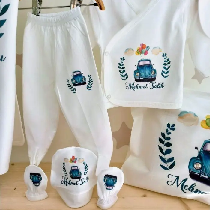 Hospital Output Set New Born Baby Boy set 5 Piece set 100 Cotton Production Custom Name lettering Custom Pouch Baby kit 2021 summer
Hospital Output Set New Born Baby Boy set 5 Piece set 100 Cotton Production Custom Name lettering Custom Pouch Baby kit 2021 summer